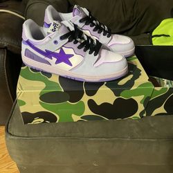 A Bathing Ape Bape SK8 STA purple