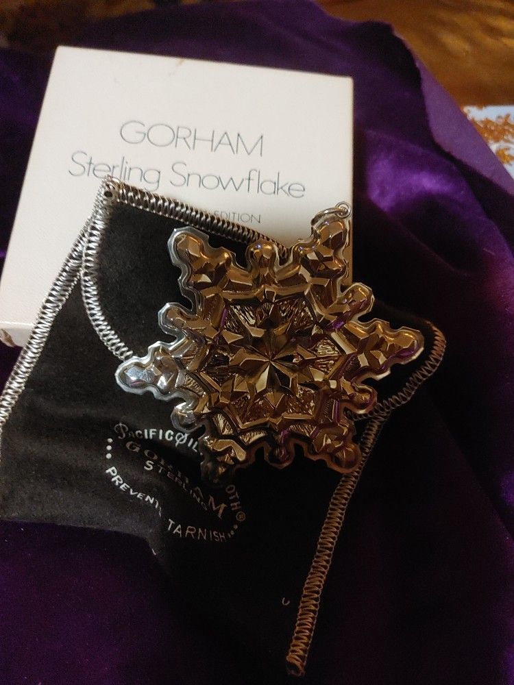 Gorham 1971 Sterling silver Snowflake