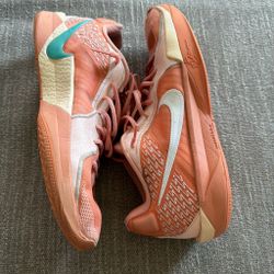 Sabrina Coral / Teal Basketball Shoes Size Mens 13
