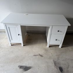 White Hemnes IKEA Desk For Sale