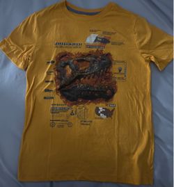 Yellow Palaeontology Dinosaur Graphic T-Shirt