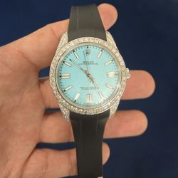 Tiffany Dial Rolex Oyster Perpetual 