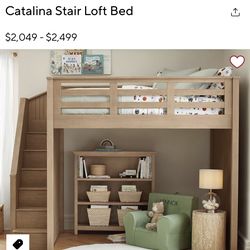 Beautiful loft bed full size pottery barn