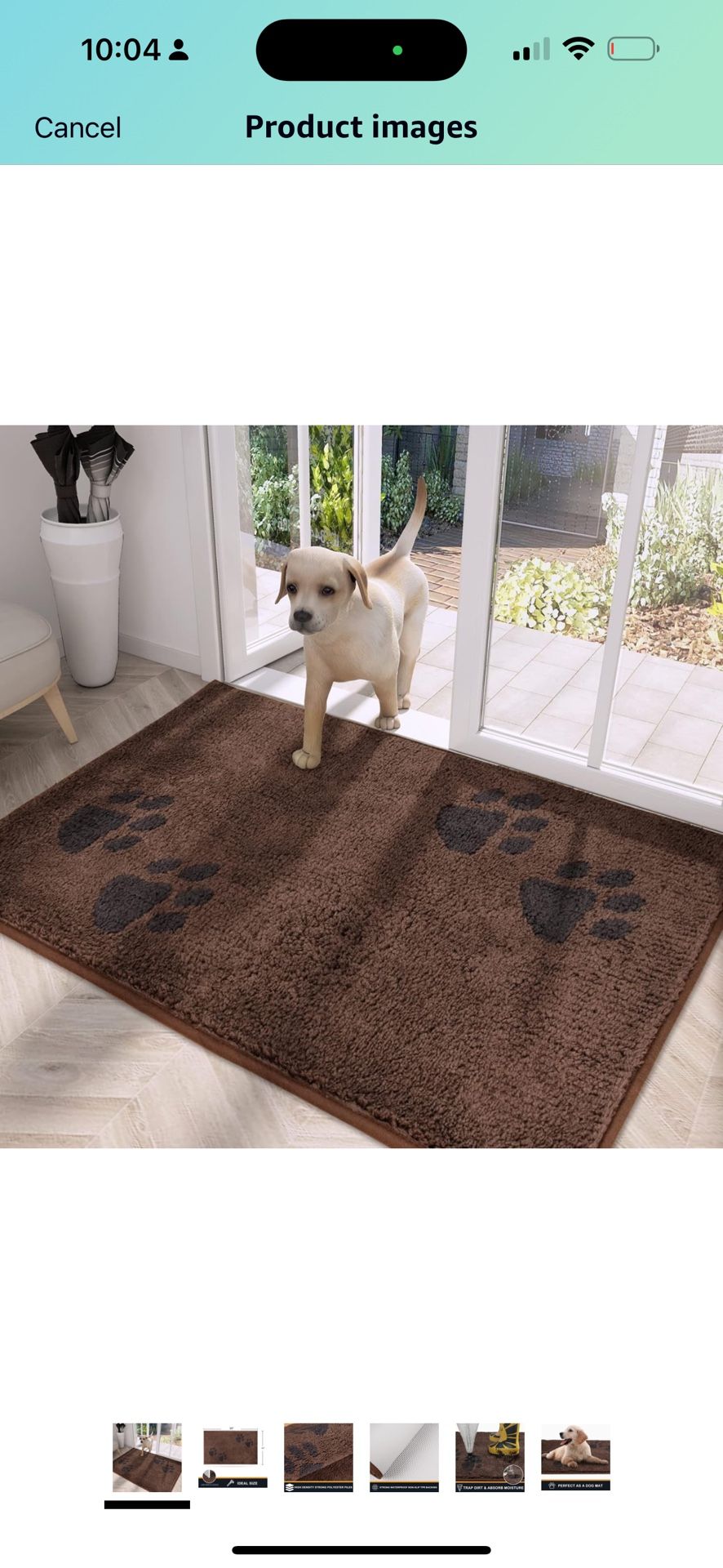 Door Mat 34" x 59", Have Dark Grey Light Gray And Brown And Blue