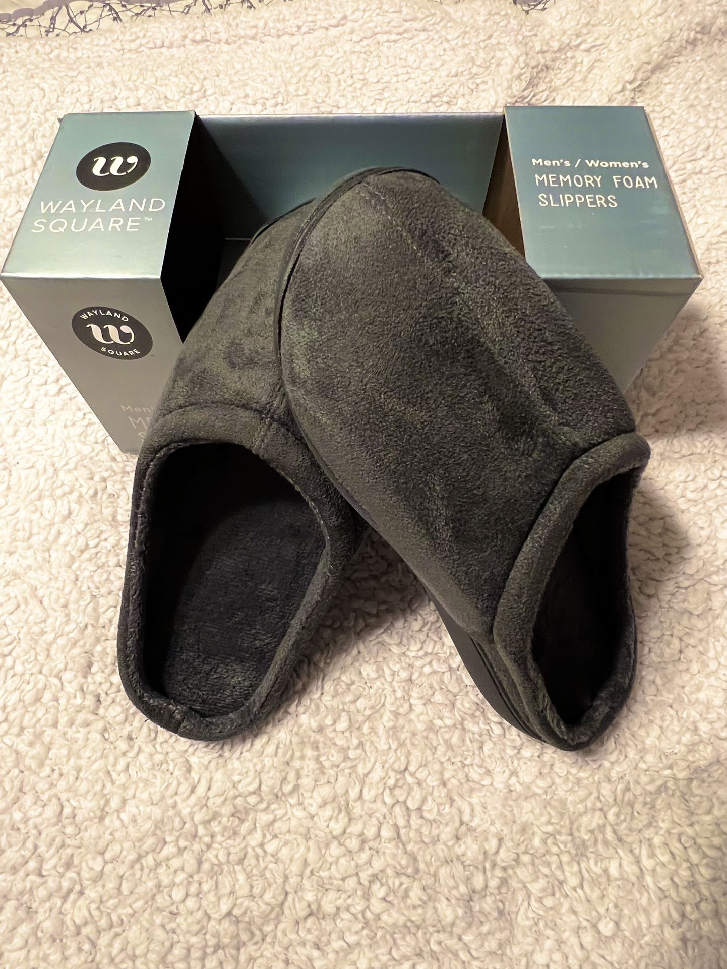 Wayland Square Women’s or Men's Memory Foam Slippers Casual House Shoes