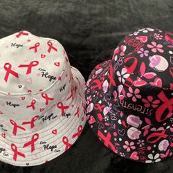Breast Cancer Bucket Hats 