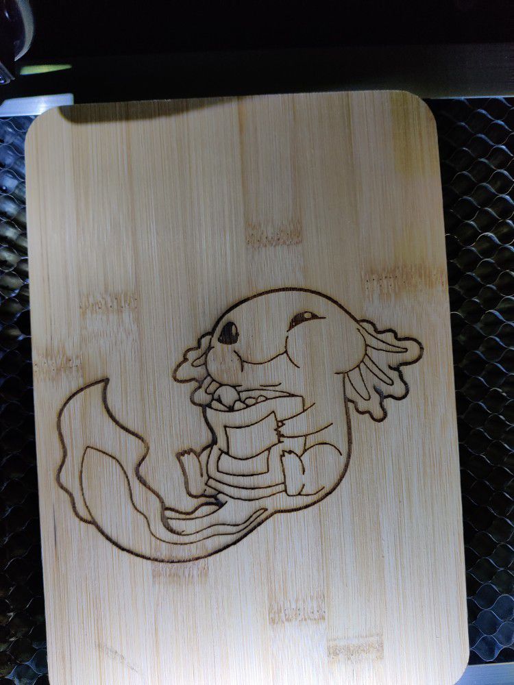 Axolotl Cutting Board 