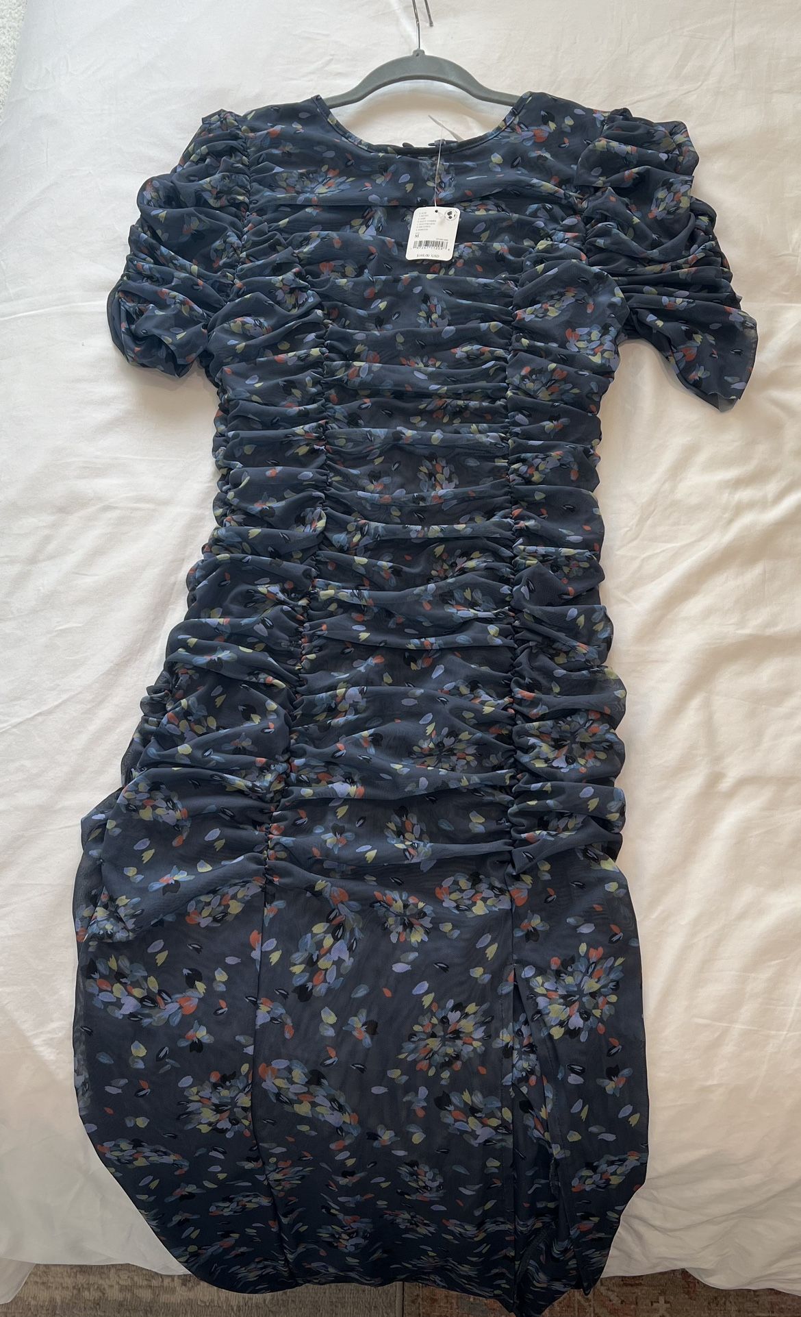 Free People Briella Midi Dress In Navy - cruiseboatoman.com