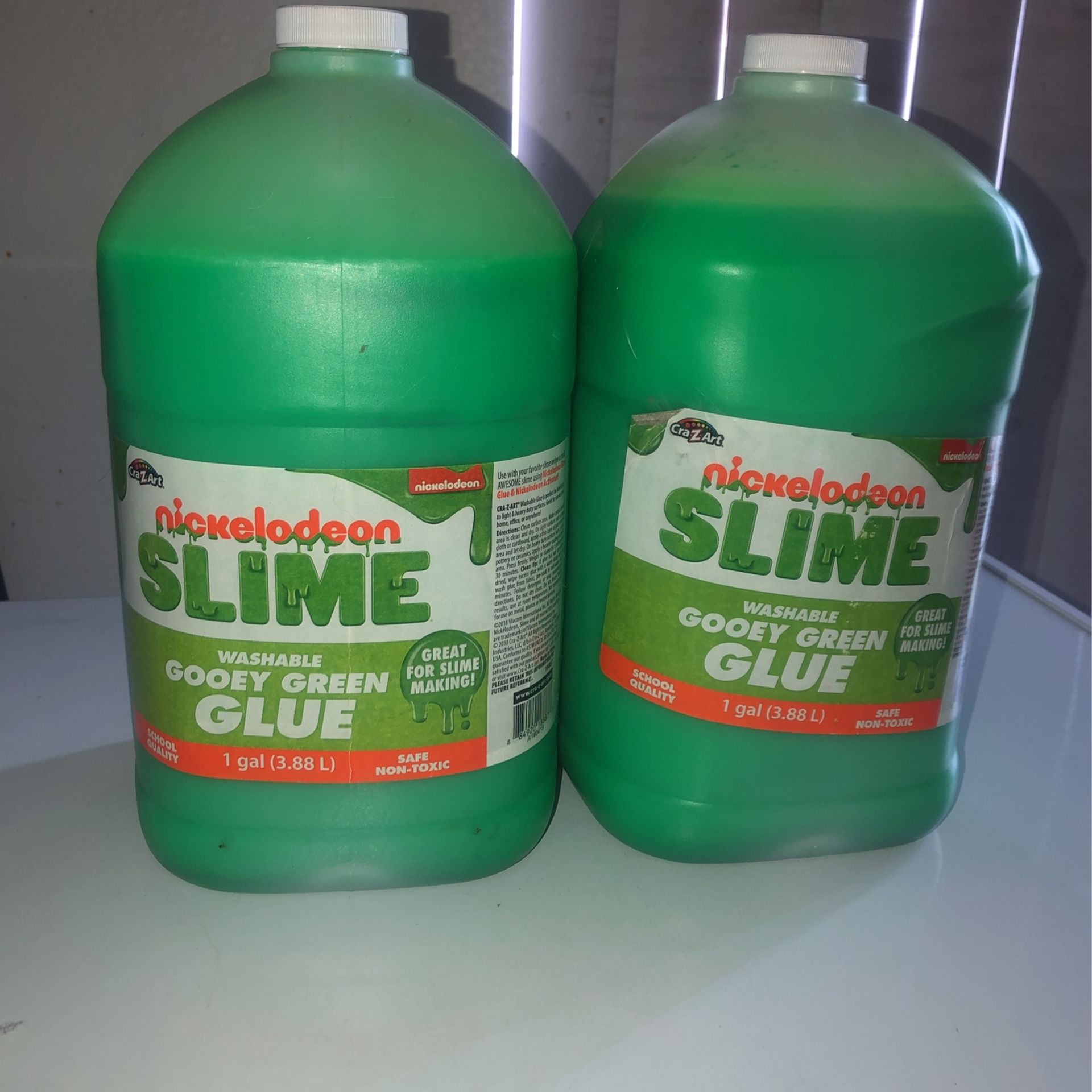 NICKELODEON SLIME WASHABLE GOOEY GREEN GLUE I HAVE 2 BOTTLES $15 Each Or 2X $25 New Never Used