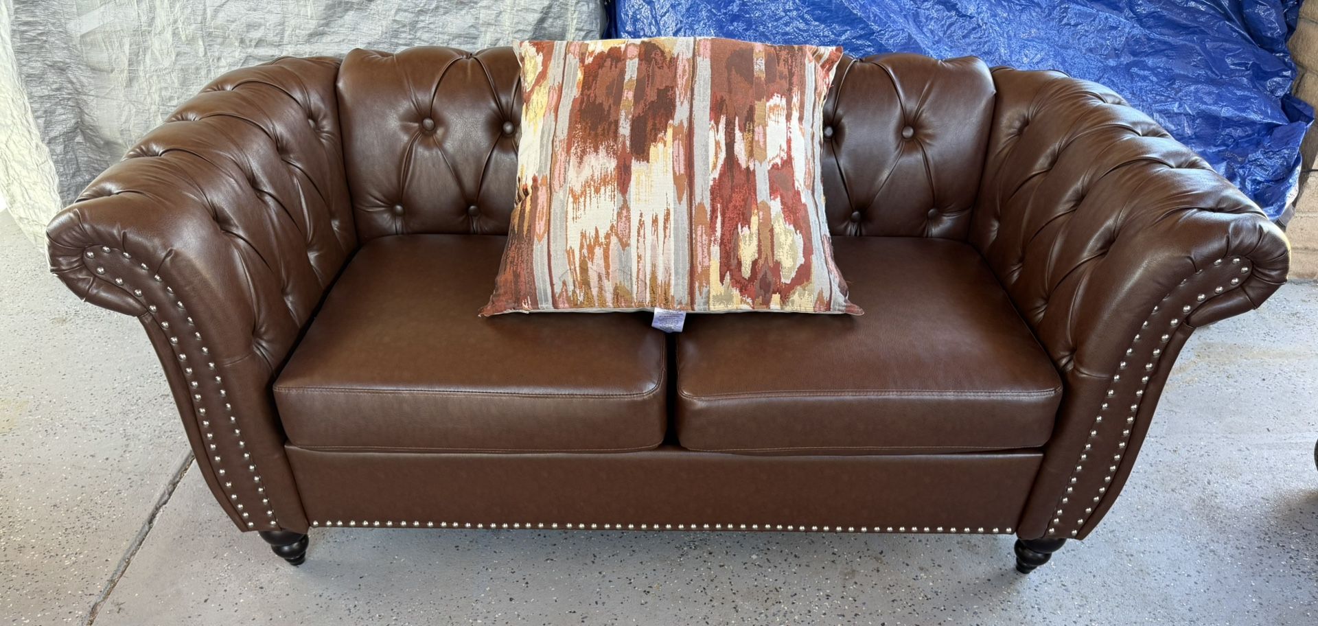 Leather Loveseat