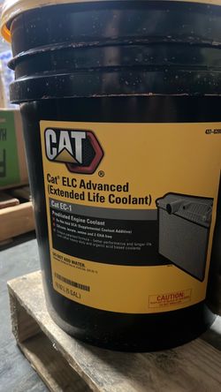 5 galls Cat ELC advanced extended life cool and red coolant