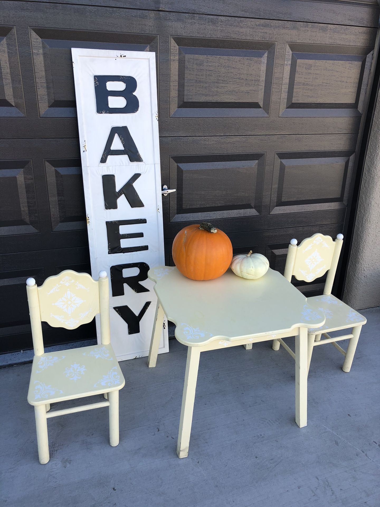 Kids table and chair set at pottery barn