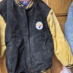 Steelers Vintage Suede Leather Jacket 