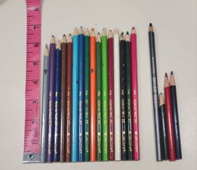 Lot of 20 Assorted Colored Pencils & Drawing Pencils - Loew-Cornell, Sanford Ebony