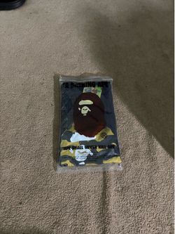 Black BAPE Yellow Camo Big Ape Head Tee (New with Tags)