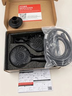 RAINREVIVE Matte Black Shower Trim Kit (New/Open Box)