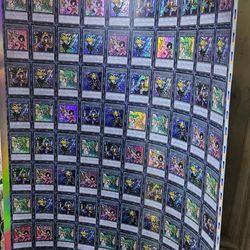 Yu-Gi-Oh trading cards uncut sheet + cards
