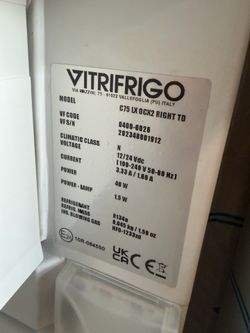 Vitrifrigo c75 stainless fridge