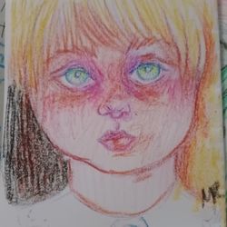 ORIGINAL ART HAND DRAWN MINIATURE ON PAPER 5X4 INCHES ORLANDO AREA