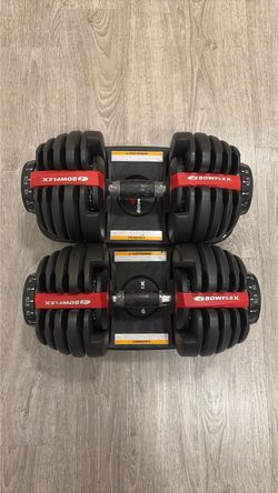 Bowflex adjustable dumbbells 52.5 lbs each