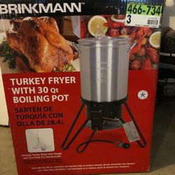 Turkey Fryer with 30 Qt Boiling Pot