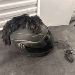 Mohawk Motorcycle Helmet