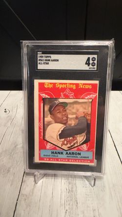 1959 Topps Hank Aaron #561 All-Star – SGC 4 VG-EX – Braves HOF