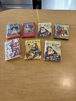 Christmas Book Ornaments 