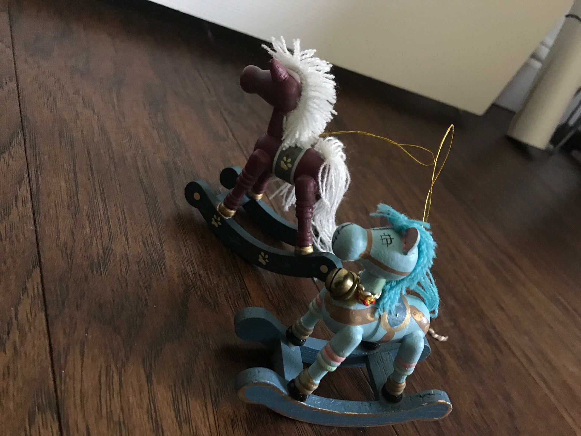 Rocking horse Christmas ornaments