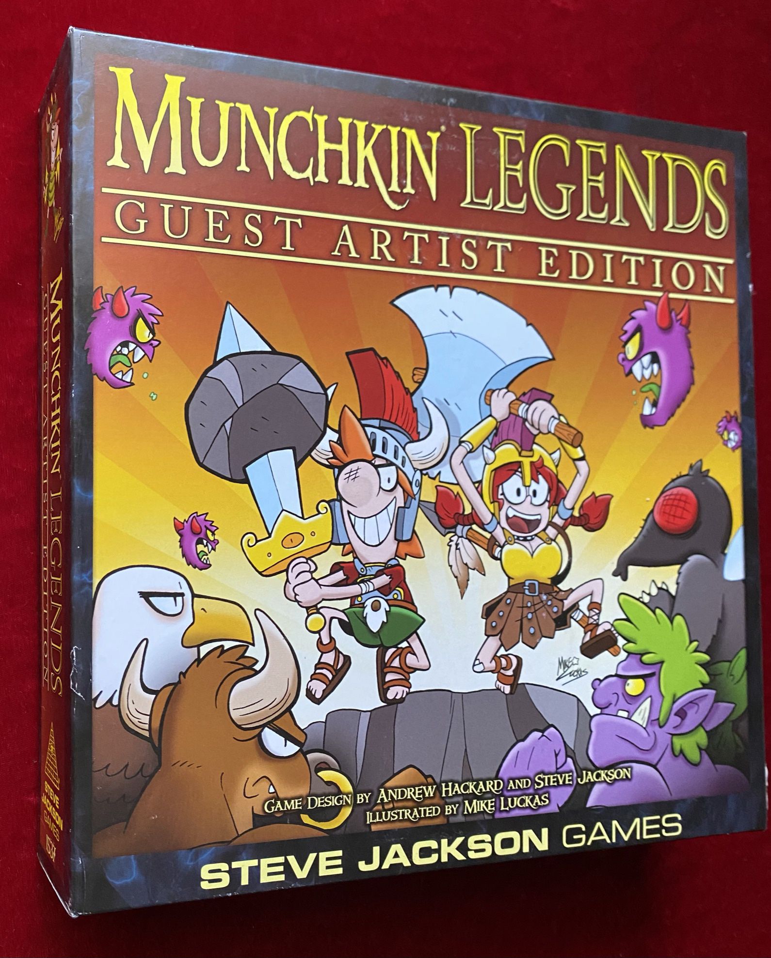 NEW! Munchkin Legends * Board Game * Guest Artist Edition * Mike Luckas