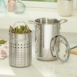 Princess House Signature 3-Qt. Mini Stockpot with Steaming Basket (10643) New!
