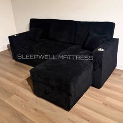 New Black Sofa 