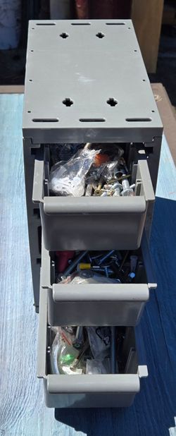 Adrian Steel 3 Drawer Parts Tool Bin with Hardware