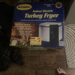 Indoor electric turkey fryer 