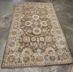 Rug  5 x 7 Brown Wool