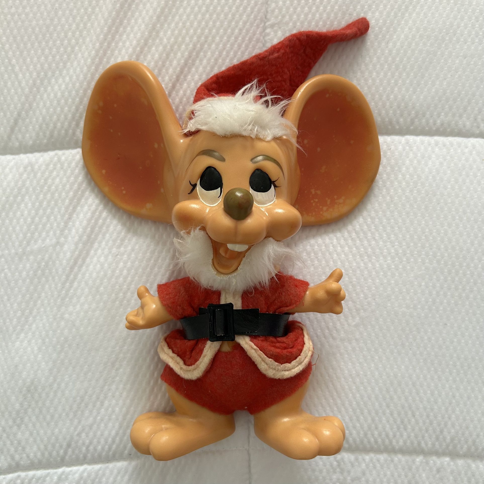 Vintage 70’s Topo Gigio Santa Coin Bank Display