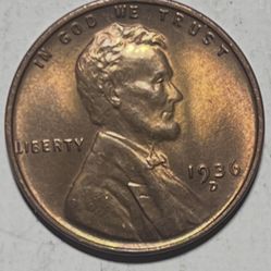 1936D Lincoln Wheat Penny 