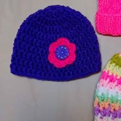 0-3 Months Crocheted Baby Beanie