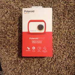 Polaroid Digital Camera, Red & White, Small Pocket Size