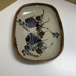 Pottery Serving Bowl From Mexico 