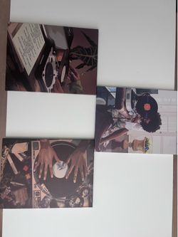 Vinyl Soul Collection – Set of 3 Canvas Wall Art Prints (16x12) | Music Lover Home Decor | DJ & Record Player Wall Art