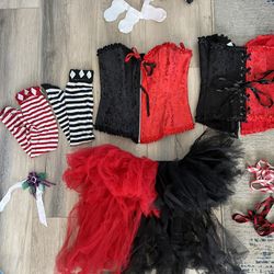 Harley Quinn Halloween Costume Corset Tutu