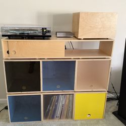 Vinyl Record + Stereo Storage – Simple Wood Goods – USA Made
