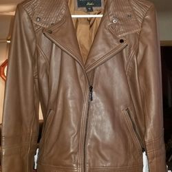 Bernardo Chocolate Brown Leather Jacket