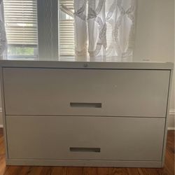 Two-Drawer Metal File Cabinet