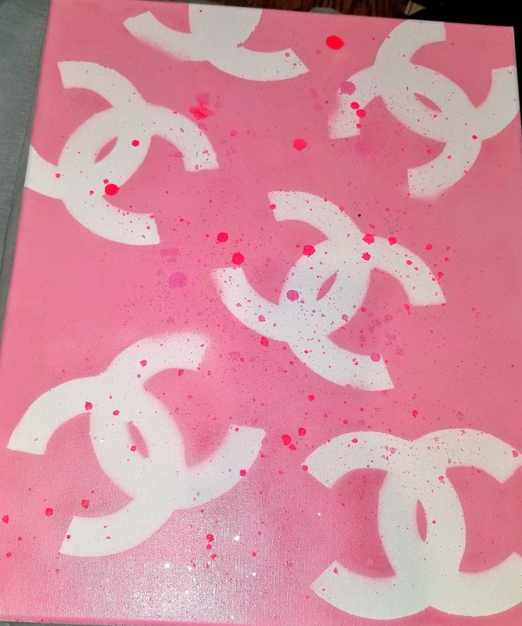 Channel monogram painting