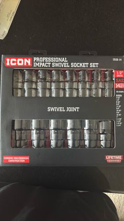 ICON 1/2 in. Drive SAE Impact Swivel Socket Set