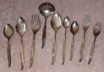 9 misc pcs Oneida Community Silverplate