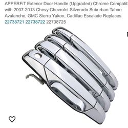 2007-2013 Chrome Compatik with 2007-2013 Chevy Chevrolet Silverado burban Tahoe Avalanche, GMC Sierra Yukon, Cadillac Escalade Replaces