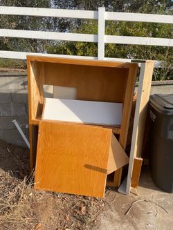 Free Solid Oak Cabinet Box and Doors
